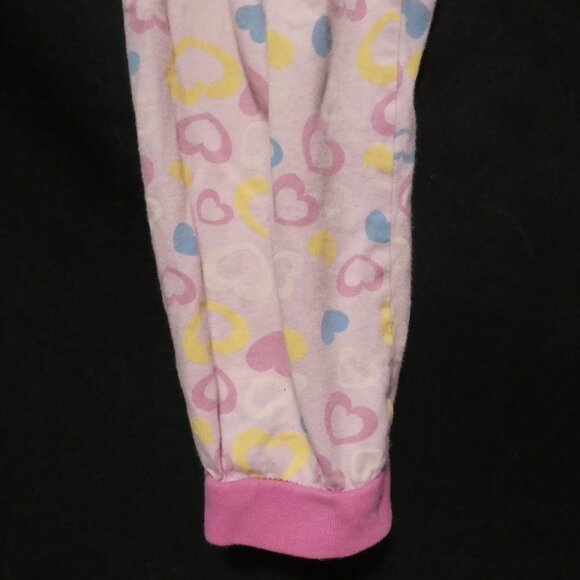 GEORGE | size 6 | Pink Pajama Pants | Hearts All Over Print | Stretchy Waist - Picture 8 of 16